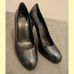Stuart Weitzman Dark Blue Shiny Heels Size 8